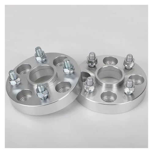 2 Stück Für COLT Auto Rad Geschmiedet Dichtung Adapter Rad Flansch Dichtung M12x1.5 PCD 4x114.3 CB 67.1mm Rad Felgen Spacer Distanzscheiben Spurplatten(2PCS 25MM Silver) von HXVGEGKPYK