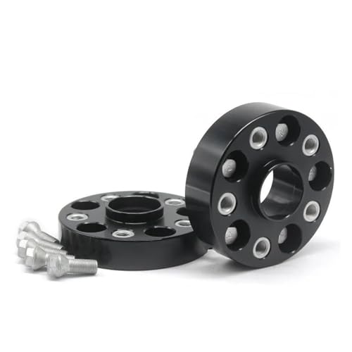 2 Stück Für TT Für Q3 R8 Für A3 Für A6 20 25 30 35 40 50 60mm PCD 5x11 2 57.1mm Auto Rad Spacer Adapter Aluminium Legierung Distanzscheiben Spurplatten(2PCD 60mm Black) von HXVGEGKPYK