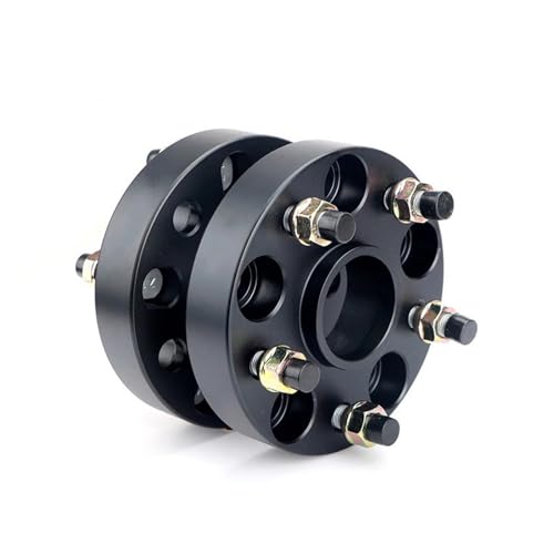 2 Stück Für Tesla Für Modell 3 Für Modell Für Y Auto Spurverbreiterungen Adapter 15 20 25 30 40mm PCD 5x114.3 CB 64.1mm M14x1.5 Distanzscheiben Spurplatten(2PCS 50mm Black) von HXVGEGKPYK