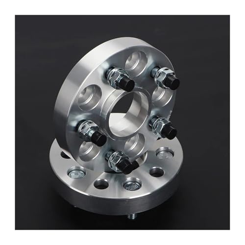 2 Stück Universal Auto Serie Rad Spacer Adapter Für 5 Lug 25 30 35 40mm PCD 5x120.65 CB 70.3 Mm Rad Felgen Spacer Distanzscheiben Spurplatten(2PCS 15mm Silver) von HXVGEGKPYK