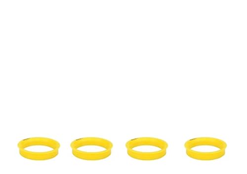 4-teiliges Set Universal-Radnaben-Zentrierring Aus ABS 73.1 Bis 67.1 Radnabenring Außendurchmesser 73.1 Mm Innendurchmesser 67.1 Mm Distanzscheiben Spurplatten(66.6-57.1-Yellow) von HXVGEGKPYK