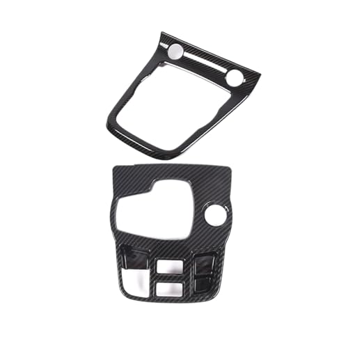 HXVGEGKPYK Interieurleisten Auto Center Console Rahmen Schalthebel Panel Abdeckung Zubehör Für Jaguar Für F-TYPE 2013-2022 2023 2024 Panel Dekoration Trim(2pcs Carbon Fiber look) von HXVGEGKPYK