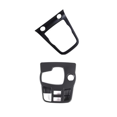 HXVGEGKPYK Interieurleisten Auto Center Console Rahmen Schalthebel Panel Abdeckung Zubehör Für Jaguar Für F-TYPE 2013-2022 2023 2024 Panel Dekoration Trim(2pcs Matte black) von HXVGEGKPYK