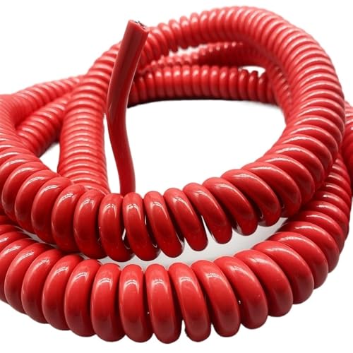 Spiralkabel Große Maschinenausrüstung Federkurvendraht Automobil-Sensorkabel Lange Teleskopfeder Spiraldraht Einziehbare Spule (Größe: Dehnung 14 Meter, Farbe: 2 Kern 1,5 mm2)(Stretch 2 meter) von HXWZUGFTW