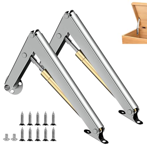 Gasdruckfeder, 2 Stück Gasdruckfeder Gasdruckdämpfer, 150N Klappenhalter Gasdfeder Stütze, Hydraulic Gasdruckdämpfer Scharniere für Klappen, für Tatami, Schrank, Holzkiste Hängeschrank von HXXWEUS