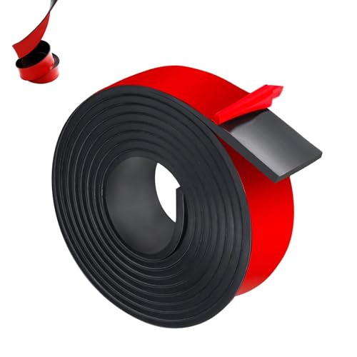 Gummistreifen selbstklebend, Neopren Gummimatte Gummiplatte, 3 Meter lang Gummiplatten, 40 x 2mm Vollgummi Gummiprofile, Dichtungsband, Gummi Matten, für DIY Abdichtungen, Bodenbeläge von HXXWEUS