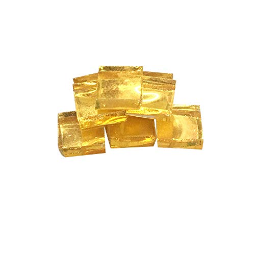 Mosaik Steine,Glas Mosaiksteine 100g Multicolors Glas Mosaik Fliesenspiegel Keramik Mosaikfliesen DIY Wand Handwerk Kunsthandwerk Herstellen dekoratives Material (Color : Golden ripple 1x1cm) von HXYIYG