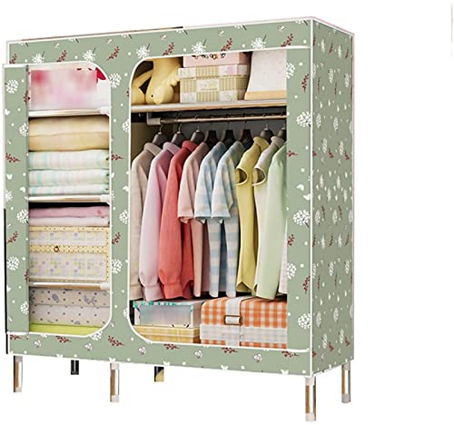 HXZJUIKL Tragbare Kleiderschrank Mädchen Schrank Schlafzimmer Schrank, einfache tragbare Textilschrank, 168 * 130 * 45 cm tragbare Gewebehalter HXZJUIKL Tragbare Kleiderschrank Mädchen Schrank Schlafzimmer Schrank, einfache tragbare Textilschrank, 168 * 130 * 45 cm tragbare Gewebehalter von HXZJUIKL