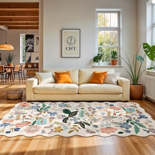 Wohnzimmerteppich: waschbarer Boho-Küchenteppich, rutschfest, niedriger Flor, kleiner Nachttisch, für Schlafzimmer, Kinderzimmer, wasserabweisend, fusselfrei, Bodenmatte für Kinder, Haustiere, Familie Wohnzimmerteppich: waschbarer Boho-Küchenteppich, rutschfest, niedriger Flor, kleiner Nachttisch, für Schlafzimmer, Kinderzimmer, wasserabweisend, fusselfrei, Bodenmatte für Kinder, Haustiere, Familie von HY HAO YUN LAI