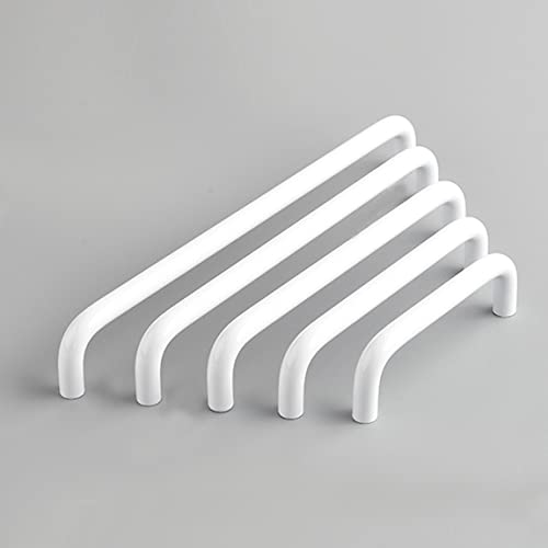 HY HUIJUN Möbelgriffe Schrankgriffe Aluminium Bügelgriff Griffe für Möbel Küche Badmöbel Schränke Kommoden massiv Ø10mm Strahlend Weiß HY HUIJUN Möbelgriffe Schrankgriffe Aluminium Bügelgriff Griffe für Möbel Küche Badmöbel Schränke Kommoden massiv Ø10mm Strahlend Weiß von HY HUIJUN