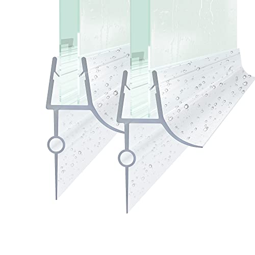 2 Stück Duschdichtung Ersatzdichtung 100cm Für glasdicke 7-8mm Duschtür Einstellbare Wasserabweiser einstellbare Spritzschutz Bad Dusche von HY-RWML
