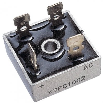 Metall Brückengleichrichter 10A max 560V KBPC1008 von HY