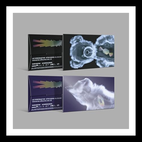 (Weverse Album) LE SSERAFIM [CRAZY] 4th Mini Album (A + B - 2 Ver Set + Gift Card) K-POP SEALED von HYBE.