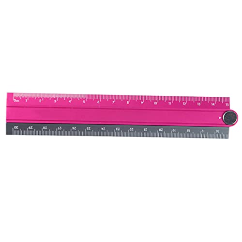 16 Cm Länge Gerade Mit Klarem Maßstab Aluminium Faltbare Regel Einfacher Faltbarer Metall Briefpapierregel Messung Werkzeug Aluminiumlegierung Leger Lineal von HYBEW