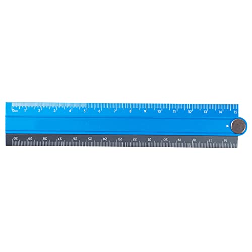 16 Cm Länge Gerade Mit Klarem Maßstab Aluminium Faltbare Regel Einfacher Faltbarer Metall Briefpapierregel Messung Werkzeug Aluminiumlegierung Leger Lineal von HYBEW