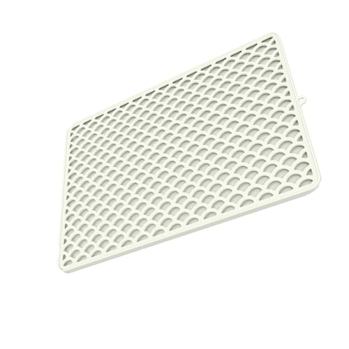 Doppelschicht Silikonstreu Matte Faltbare Basis Abnehmbar Waschbar Für Käfigreisen Doppelschicht Katzen Müll Containment Matte von HYBEW