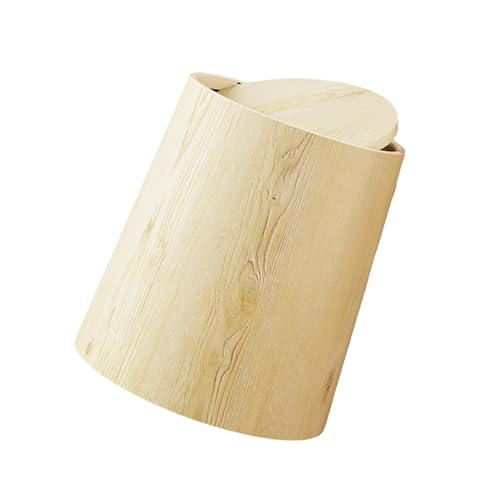 HYBEW Geruchsbeständige Holzkörner Müllbehälter Mit Touch Top Deckel Plastik Einfach Zu Reinigen Müllton von HYBEW