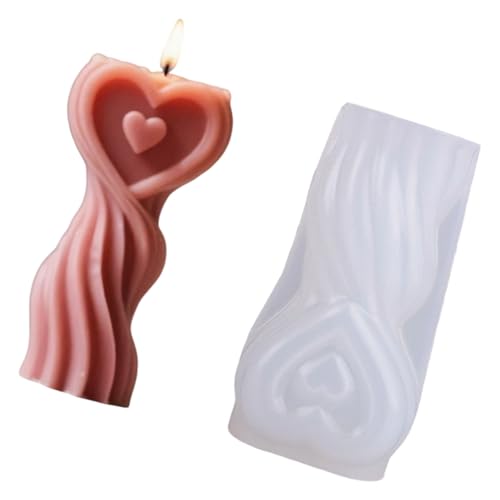 Herzförmige Kerzenformen Gießen Epoxidharzformen Ornament Plasters Formen Silikonform Herzförmiges Guss Silikon Zum Herstellen von HYBEW