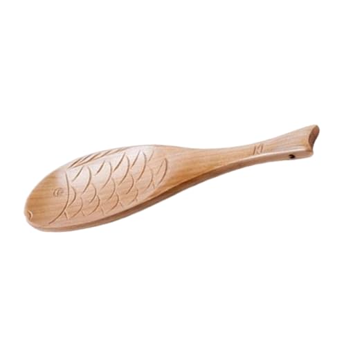 Naturholzfischform Reislöffel Ergonomischer Langgriff Kochen Koch Grundlegende Ungifte von HYBEW