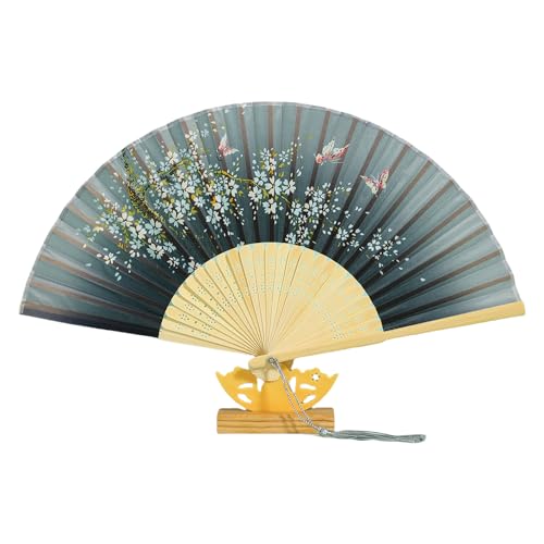 Traditionelle Bambus Rahmen Handheld Lüfter Chinesische Blumenmuster Falten Hochzeit Tanzfotografie Requisiten Home Decors Bamboos Rahmen Seidenfaltung Traditionelle Bambus Rahmen Handheld Lüfter Chinesische Blumenmuster Falten Hochzeit Tanzfotografie Requisiten Home Decors Bamboos Rahmen Seidenfaltung von HYBEW