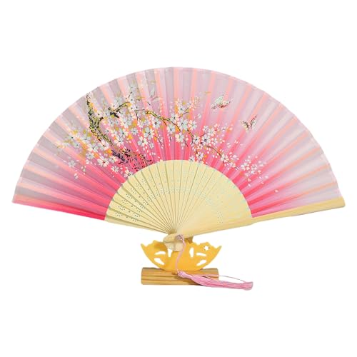 Traditionelle Bambus Rahmen Handheld Lüfter Chinesische Blumenmuster Falten Hochzeit Tanzfotografie Requisiten Home Decors Bamboos Rahmen Seidenfaltung Traditionelle Bambus Rahmen Handheld Lüfter Chinesische Blumenmuster Falten Hochzeit Tanzfotografie Requisiten Home Decors Bamboos Rahmen Seidenfaltung von HYBEW
