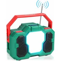 Hychika - Radio mit led Taschenlampe, Tragbares Radio Weltempfnger Bluetooth Lautsprecher Wetter am/fm/sw Notfallradio, 8000mAh Wiederaufladbare von HYCHIKA