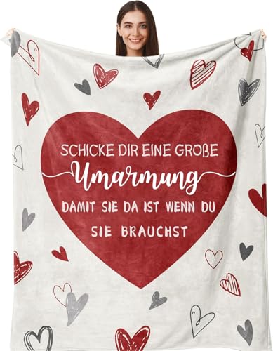 HYDDHQ Beste Freundin Geschenke, Geschenk Freundin Geburtstag - Umarmung Decke, Einzigartige Geschenke für Frauen Freundin Schwester Frau Mutter zum Geburtstag Weihnachten von HYDDHQ