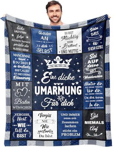 HYDDHQ Geburtstagsgeschenk für Männer und Freund, Umarmung Decke Freunde Geschenk, Beste Freunde Geschenke, Mutmacher Geschenk für Männer Freund Bruder, Partner Geschenke von HYDDHQ