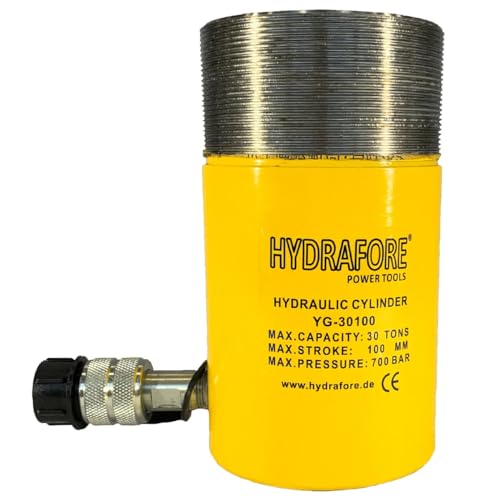 Einzelwirkender Hydraulikzylinder mit Kragengewinde (30T-100mm) (YG-30100CT) von HYDRAFORE