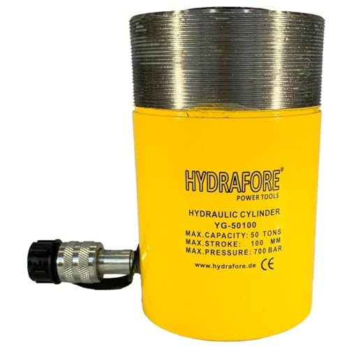 Einzelwirkender Hydraulikzylinder mit Kragengewinde (50T-100mm) (YG-50100CT) von HYDRAFORE