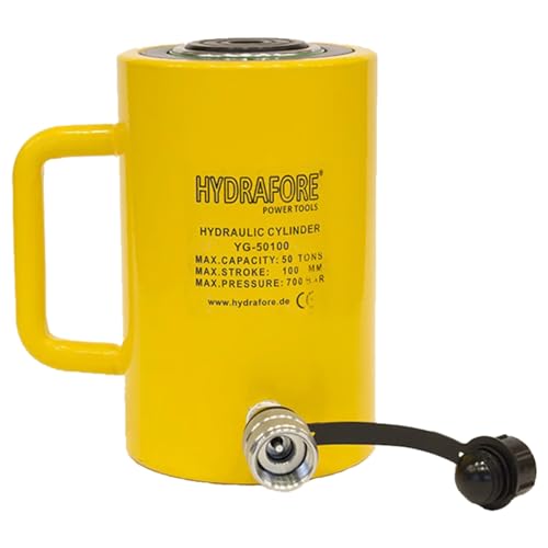 HYDRAFORE Einzelwirkender Hydraulikzylinder (50 Ton 100 mm) (YG-50100) von HYDRAFORE