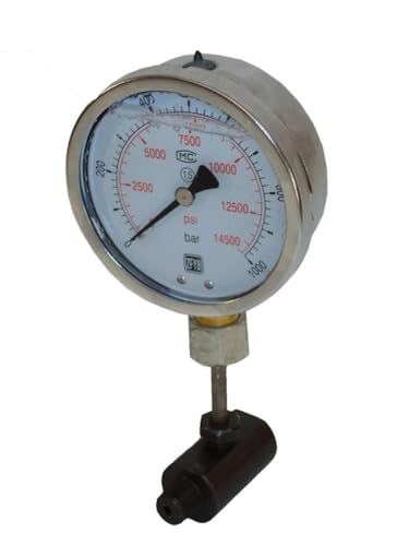 Manometer mit Stand 1000 Bar - 100 mm (SPG100) von HYDRAFORE