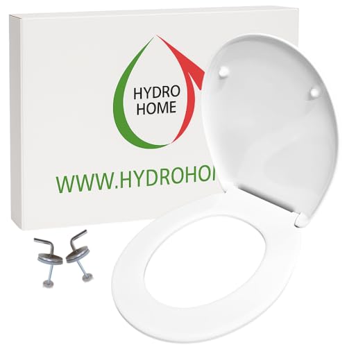 HYDRO HOME WC-Sitz kompatibel mit Rak Ceramics Serie Karla, WC-Sitz aus Duroplast, verstellbare Scharniere aus Stahl, Befestigung von unten, WC-Sitz Made in Italy HYDRO HOME WC-Sitz kompatibel mit Rak Ceramics Serie Karla, WC-Sitz aus Duroplast, verstellbare Scharniere aus Stahl, Befestigung von unten, WC-Sitz Made in Italy von HYDRO HOME