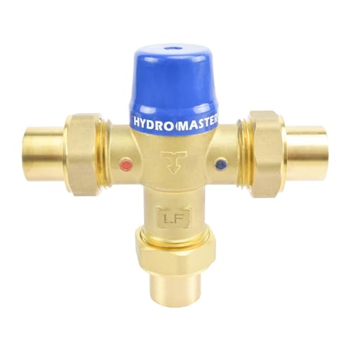 Hydro Master Thermostat-Mischventil, LF-Messing-Konstruktion, Temperaturregelung, 3/4 Zoll Schweiß von HYDRO MASTER