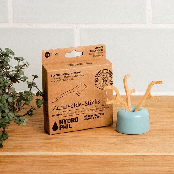 HYDROPHIL Nachhaltige Zahnseide Sticks | Flosser | aus Bambus | 20 Stück HYDROPHIL Nachhaltige Zahnseide Sticks | Flosser | aus Bambus | 20 Stück von HYDROPHIL