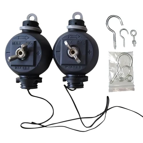 HYDROPLANETE Easy Rolls - 2er Pack Höhenverstellsystem für Hängelampen, Pflanzenlampen & Reflektoren - Kontinuierliche Höheneinstellung, Tragfähig bis 5 kg, Leichtgängig, Stabil von HYDROPLANETE