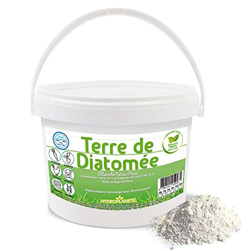 HYDROPLANETE Kieselgur Pulver Weiß Hohe Reinheit | 100% Diatomeenerde Anwendbar in Haus und Hof | Kieselgur Lebensmittelqualität | Diatomaceous Earth | 10 Kg von HYDROPLANETE