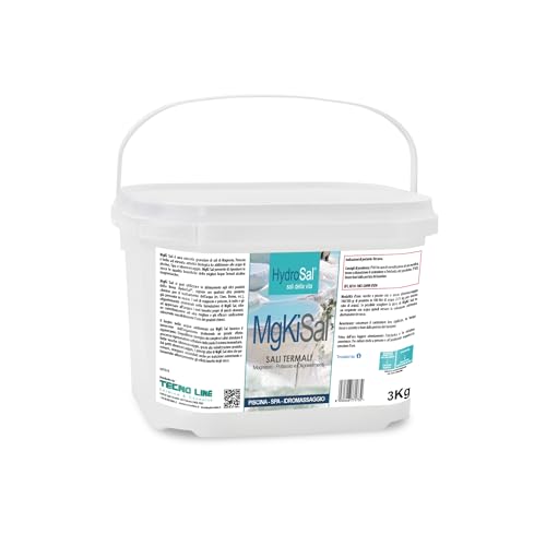 HYDROSAL MgKi Sal 3 kg - Magnesio - Kalium - Hyoddiode für Pool und Idromassage (Jacuzzi,Teuco,Dimhora,Intex,Bestway,ECC.) granulare Wärmelösung - Sofortiger Versand von HYDROSAL