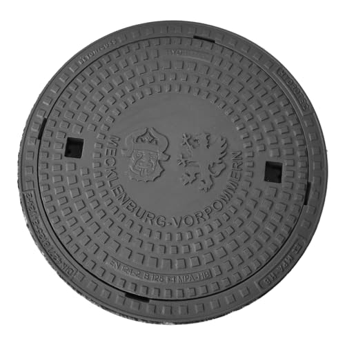 HYDROTEC Schachtabdeckung Länderwappen B125 (Mecklenburg-Vorpommern) von HYDROTEC