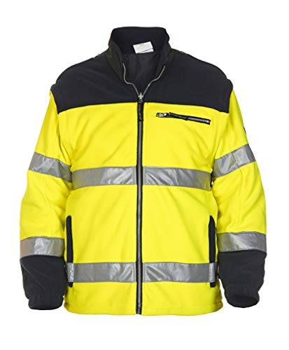 Hydrowear 04026006F Feldkirchen EN 471 Fleece-Jacke aus Toptex Gelb/Marine Größe XXL von HYDROWEAR PROTECTIVE CLOTHING