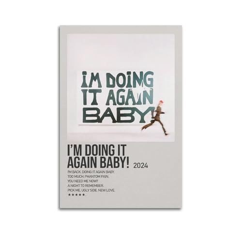 HYEDHGD MJIFEII'm Doing It Again Baby! by Girl in Red Poster, Wandkunst, Vintage-Kunst, Raumdekoration, ästhetisches Schlafzimmer-Poster für Schlafzimmer, 30 x 45 cm, ungerahmter Stil HYEDHGD MJIFEII'm Doing It Again Baby! by Girl in Red Poster, Wandkunst, Vintage-Kunst, Raumdekoration, ästhetisches Schlafzimmer-Poster für Schlafzimmer, 30 x 45 cm, ungerahmter Stil von HYEDHGD