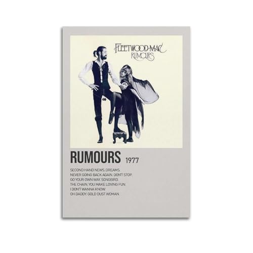 HYEDHGD MJIFEIRumours by Fleetwood Mac-Poster, Wandkunst, Vintage-Kunst, Raumdekoration, ästhetisches Schlafzimmer-Poster für Schlafzimmer, 30 x 45 cm, ungerahmter Stil HYEDHGD MJIFEIRumours by Fleetwood Mac-Poster, Wandkunst, Vintage-Kunst, Raumdekoration, ästhetisches Schlafzimmer-Poster für Schlafzimmer, 30 x 45 cm, ungerahmter Stil von HYEDHGD