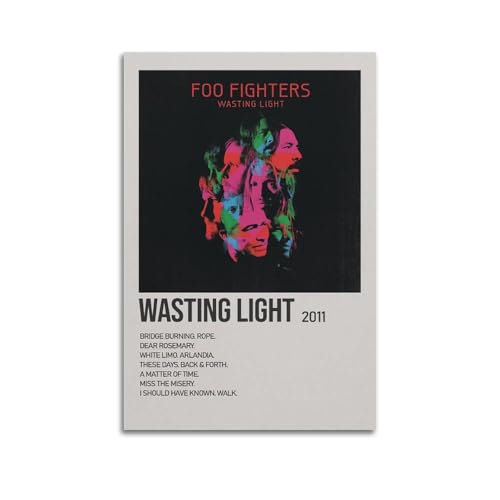 HYEDHGD MJIFEIWasting Light by Foo Fighters Poster, Wandkunst, Vintage-Kunst, Raumdekoration, ästhetisches Schlafzimmer-Poster für Schlafzimmer, 50 x 75 cm, ungerahmter Stil HYEDHGD MJIFEIWasting Light by Foo Fighters Poster, Wandkunst, Vintage-Kunst, Raumdekoration, ästhetisches Schlafzimmer-Poster für Schlafzimmer, 50 x 75 cm, ungerahmter Stil von HYEDHGD