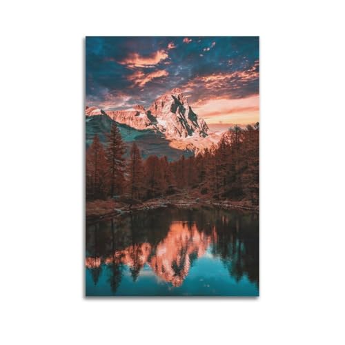 HYEDHGD Poster Landschaft Berge, Vintage-Kunst, Raumdekoration, ästhetisch für Schlafzimmer, Wohnzimmer, Wände, ästhetisches Poster, 30 x 45 cm, ungerahmter Stil HYEDHGD Poster Landschaft Berge, Vintage-Kunst, Raumdekoration, ästhetisch für Schlafzimmer, Wohnzimmer, Wände, ästhetisches Poster, 30 x 45 cm, ungerahmter Stil von HYEDHGD