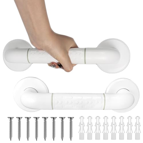 HYEIOL 2 Stück Haltegriffe für Senioren,30 cm Duschgriff Senioren, ABS Badewannengriff WC Haltegriff Bad für Kinder, Schwangere und ältere Menschen von HYEIOL