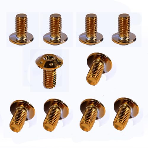6 mm Motorrad-Befestigungsschrauben-Set, M6 Edelstahl-Sechskantschrauben für Rahmen-Kits, Bremsscheibe, Rotor, Fußrasten, Hinterradsatz 6 mm Motorrad-Befestigungsschrauben-Set, M6 Edelstahl-Sechskantschrauben für Rahmen-Kits, Bremsscheibe, Rotor, Fußrasten, Hinterradsatz von HYEPIVOT