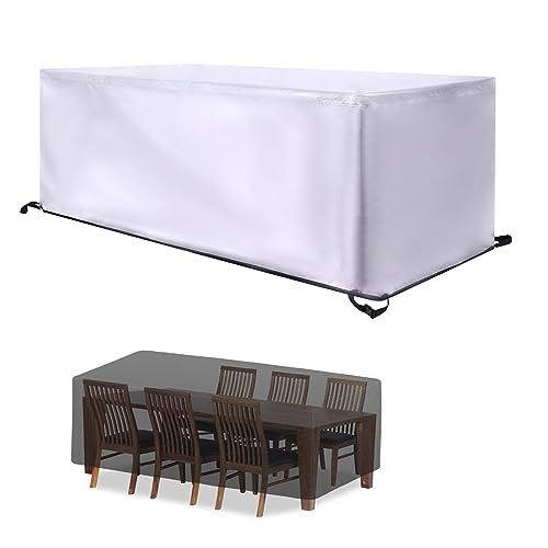 Abdeckung Gartenmöbel 85x85x80cm/LxWxH 420D Oxford Gewebe Gartenmöbel Abdeckung Wasserdicht Schutzhülle Gartenmöbel Winterfest Abdeckplane Gartenmöbel Lounge Abdeckung UV-Schutz von HYFBH