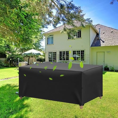 Gartenmöbel Abdeckung Winterfest, 230x150x84cm/LxBxH Wasserdicht Schutzhülle Gartenmöbel, 420D Oxford Plane für Gartentisch Möbelsets Terrassenmöbel, Rechteckig Tischabdeckung Gartenmöbel Gartenmöbel Abdeckung Winterfest, 230x150x84cm/LxBxH Wasserdicht Schutzhülle Gartenmöbel, 420D Oxford Plane für Gartentisch Möbelsets Terrassenmöbel, Rechteckig Tischabdeckung Gartenmöbel von HYFBH