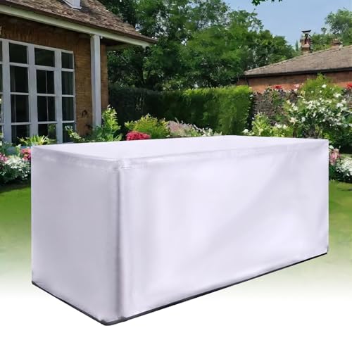 HYFBH Abdeckung Gartenmöbel Winterfest 110x40x110cm/LxWxH Abdeckplane Gartenmöbel Schutzhülle, Tischabdeckung Outdoor Wetterfest Winddicht Anti-UV Tisch Abdeckungen für Gartenmöbel von HYFBH