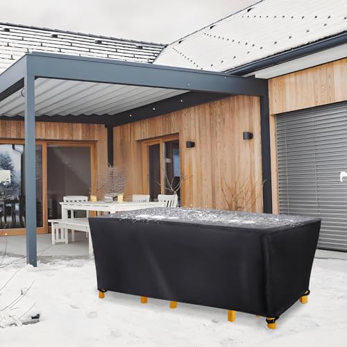 Wasserdichte Gartenmöbel Abdeckung, 290x210x75cm/LxWxH Schutzhülle für Gartenmöbel Oxford-Gewebe Anti-UV Schutzschicht Abdeckplane Winterfest Gartentische Abdeckhauben für Möbelsets Wasserdichte Gartenmöbel Abdeckung, 290x210x75cm/LxWxH Schutzhülle für Gartenmöbel Oxford-Gewebe Anti-UV Schutzschicht Abdeckplane Winterfest Gartentische Abdeckhauben für Möbelsets von HYFBH